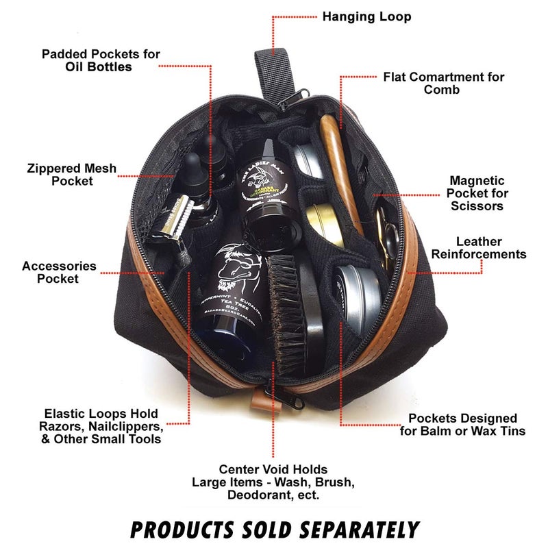 Badass Beard Care Badass Canvas Travel Bag - Image 5